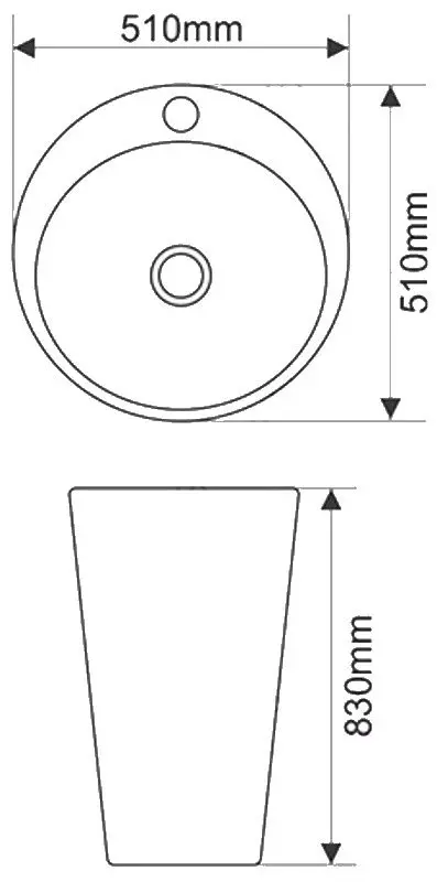 Умывальник напольный Melana MLN-B133 (White) - 5