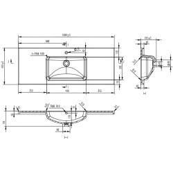 Умывальник Moershu Auris 1200 (White) Thumb
