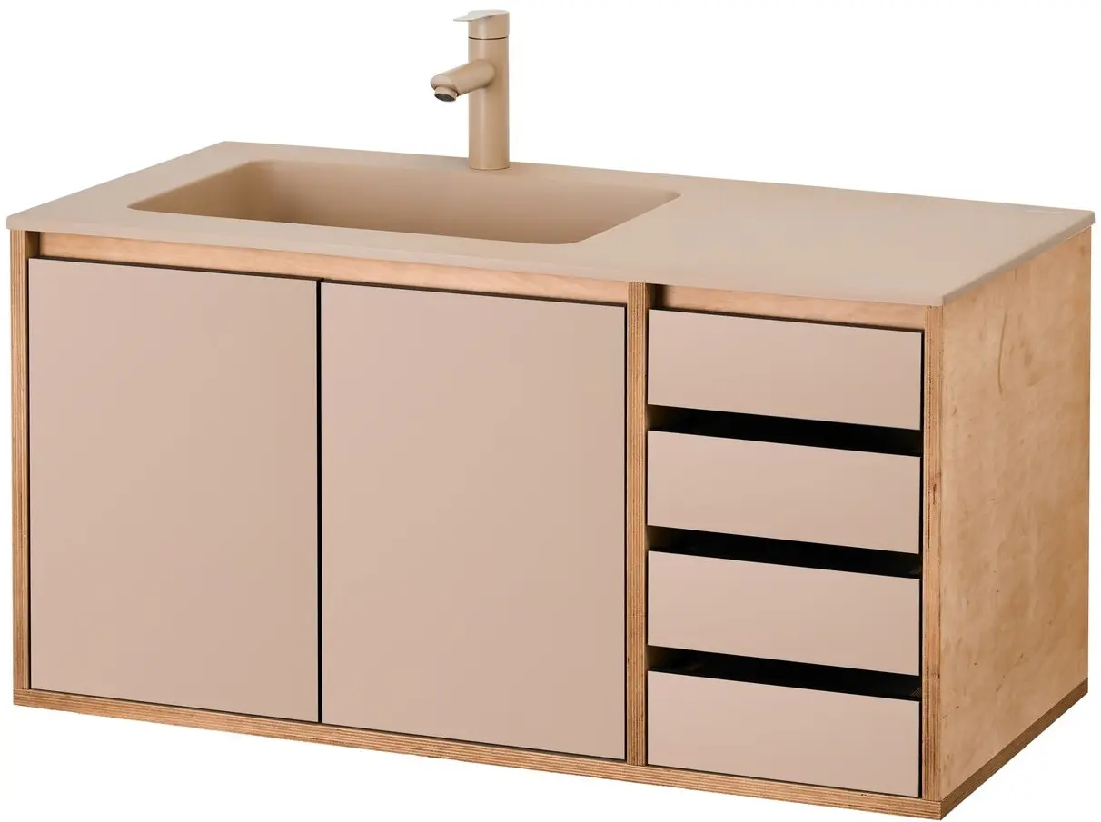 Умывальник Montebella 1000x500 со смесителем/чашей 555 Q L Jaguar