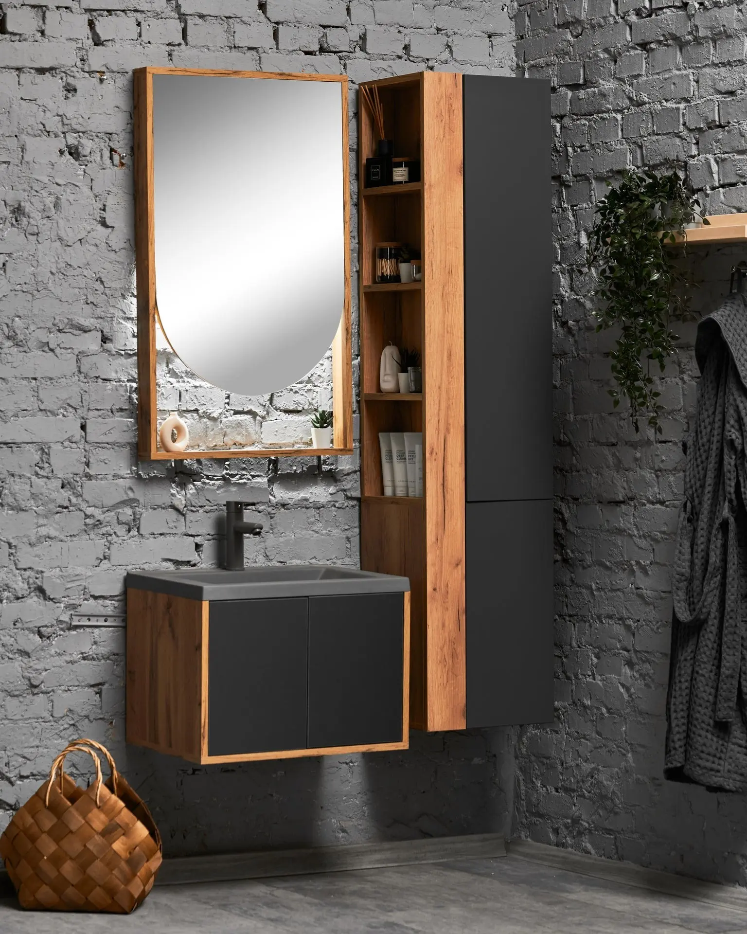 Умывальник Montebella 600х400 со смесителем Lemur