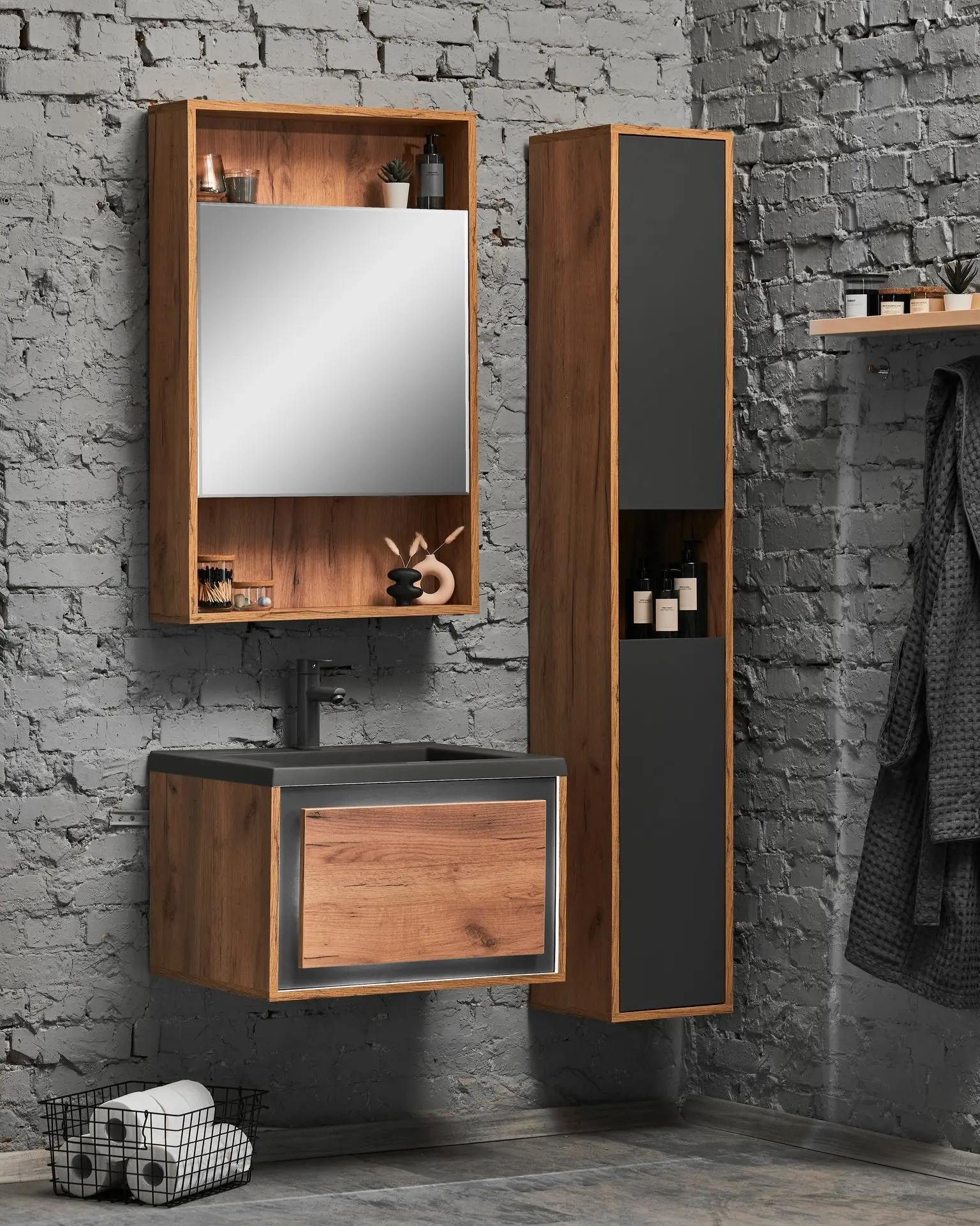 Умывальник Montebella 650х480 со смесителем Lemur