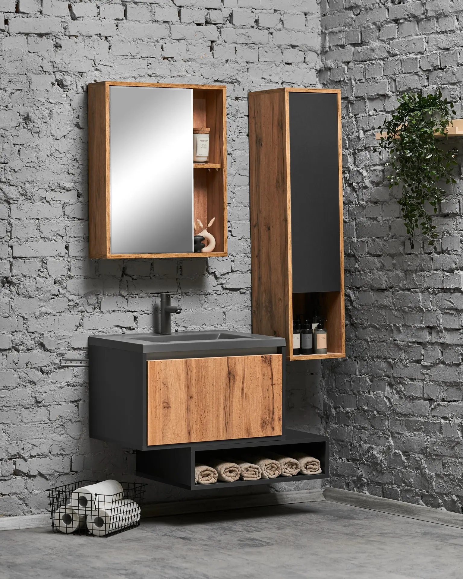 Lavoar Montebella 700х480 cu baterie Lemur