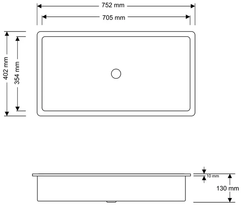 Умывальник Montebella 750x400 Q со смесителем Jaguar