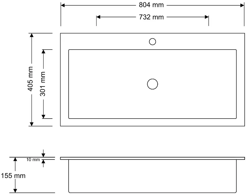 Lavoar Montebella Enzo 800x400 cu baterie Jaguar