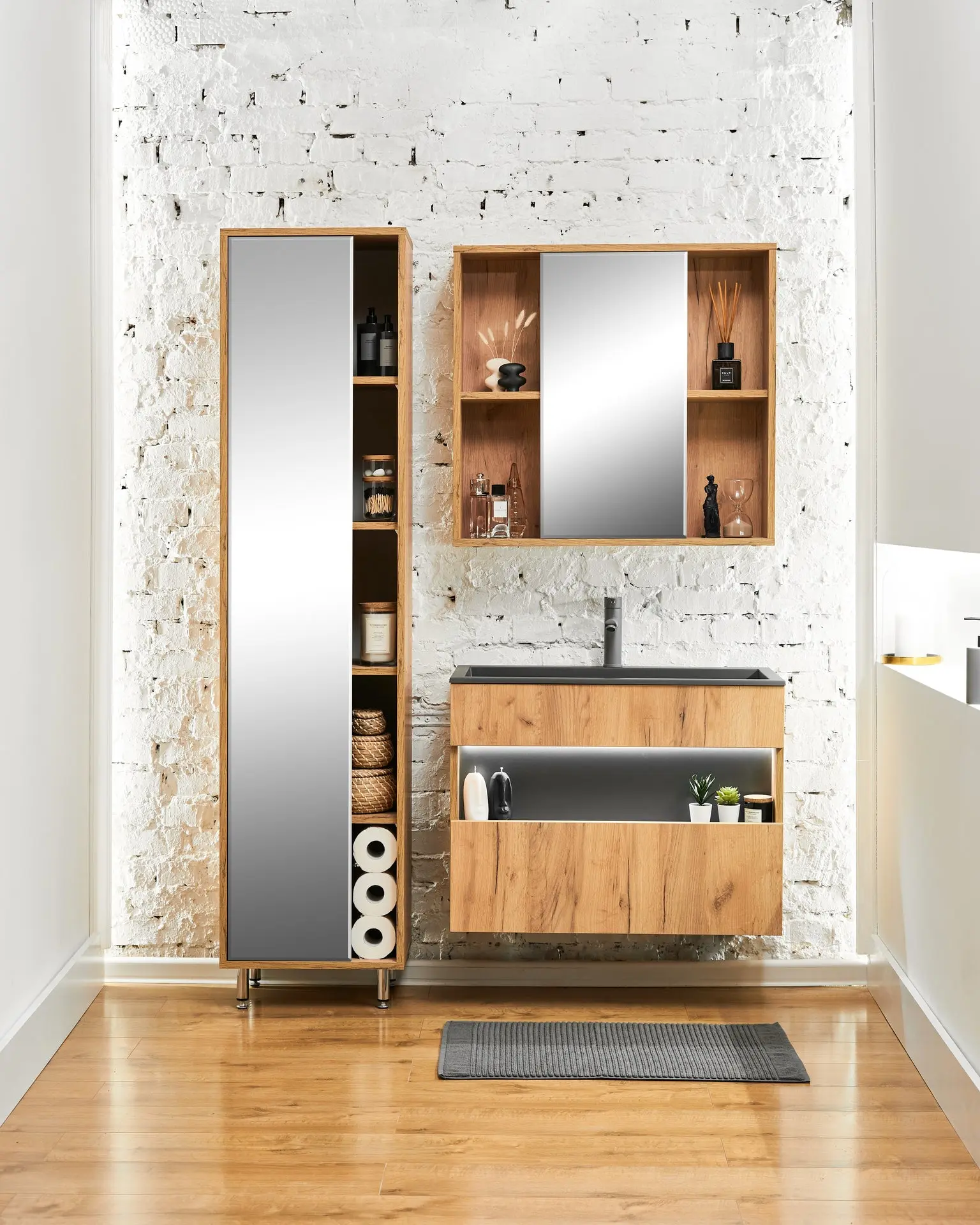 Lavoar Montebella Enzo 800x400 cu baterie Lemur