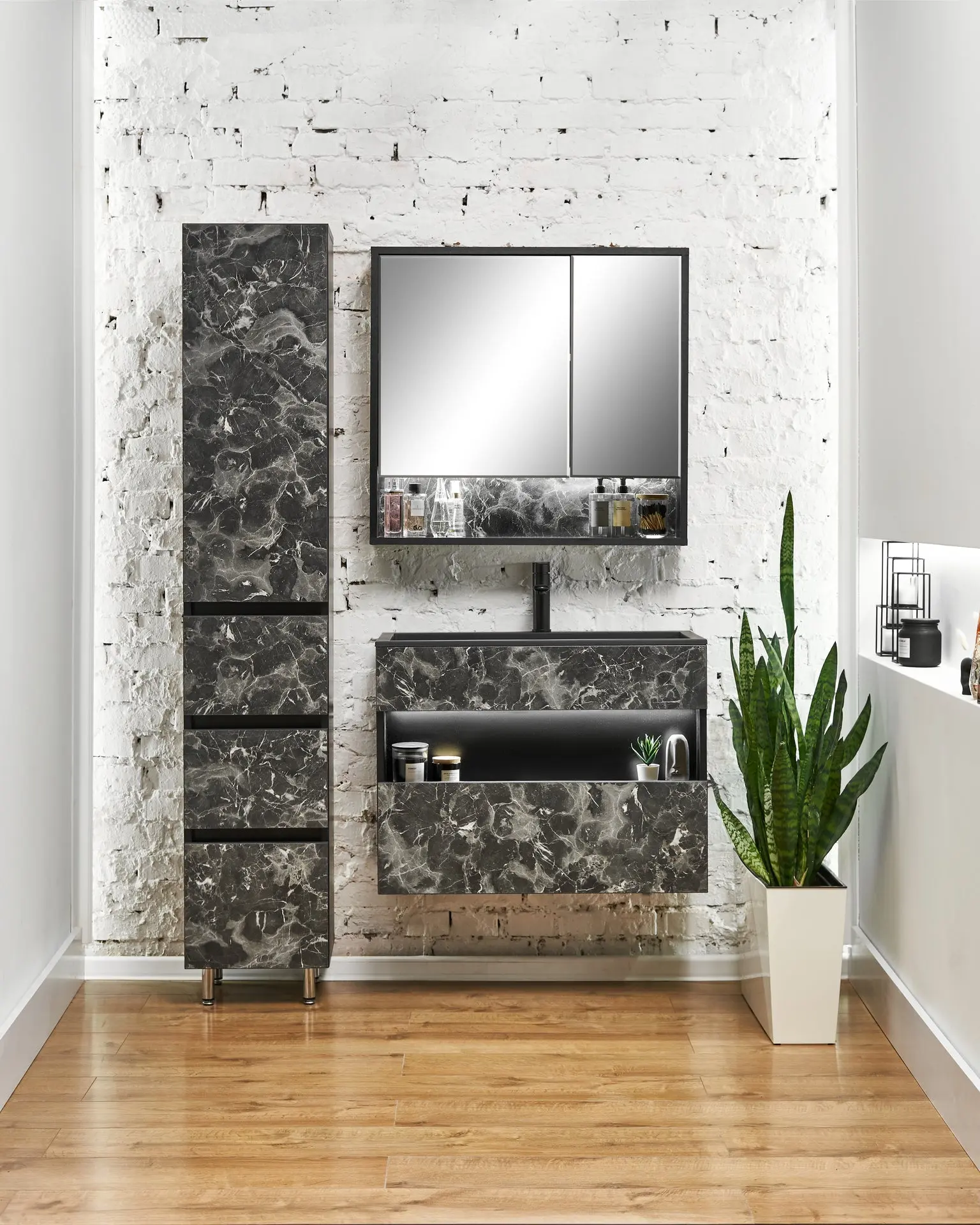 Lavoar Montebella Enzo 800x400 cu baterie Pantera