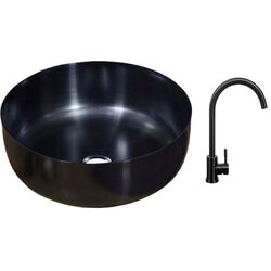 Lavoar + baterie Montebella 40 40 + Fabiano 03 FB (Black)