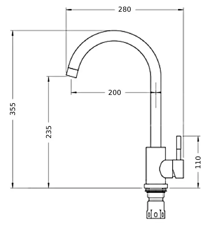 Умывальник + смеситель Montebella 40 40 + Fabiano 03 FB (Bronze) - 4