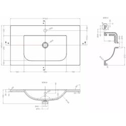 Умывальник Nomi Argo 800 (White) Thumb