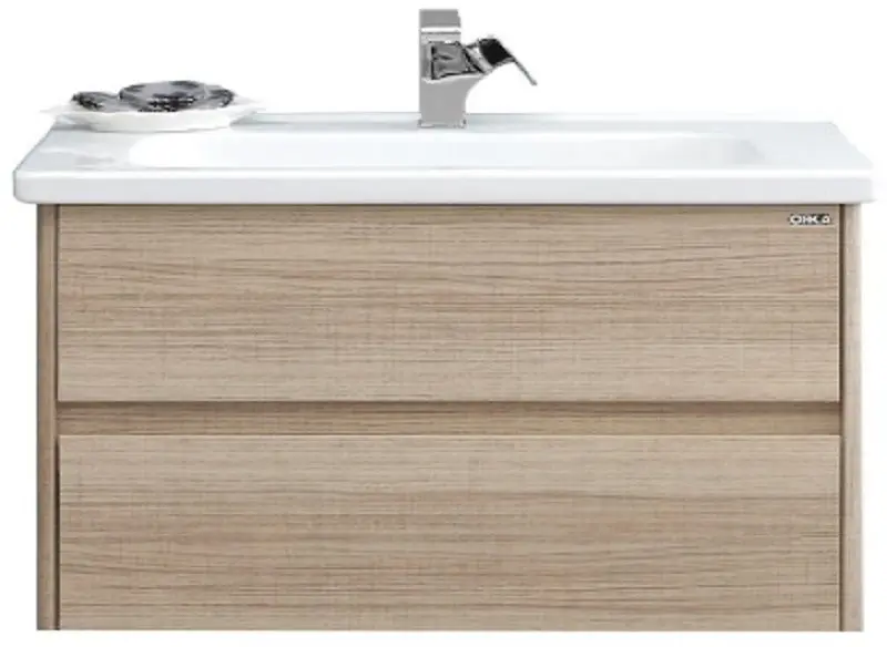 Set dulap cu lavoar Orka Duden 100 (Odeon White Oak)