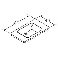 Умывальник Orka Varna 80 AFS (White) Thumb