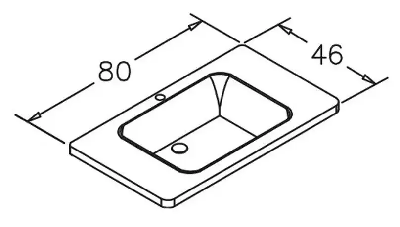 Умывальник Orka Varna 80 AFS (White)