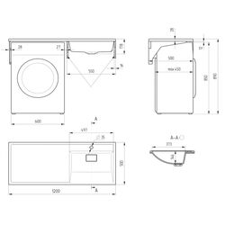 Lavoar Paola Magenta 1200 R (White) Thumb