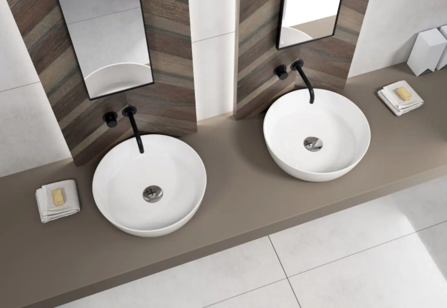 Умывальник QuarterBath Round Line 45 (White)