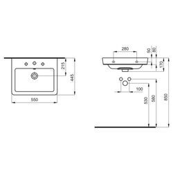 Lavoar Roca Caserta A3270J2000 (White) Thumb