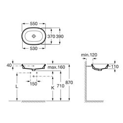 Умывальник Roca Gap Round A3270Y5000 (White) Thumb