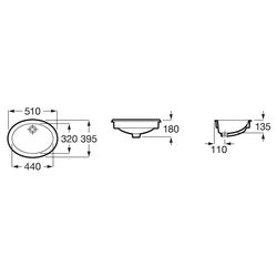 Умывальник Roca Neo Selene A322307000 (White) Thumb