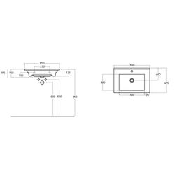Умывальник Sanovit Atria  650x455 (White) Thumb