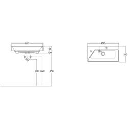 Lavoar Sanovit Stance 650x330x150 (White) Thumb