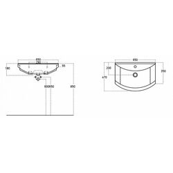 Умывальник Sanovit Zenon 650x470 (White) Thumb