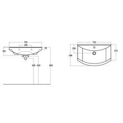 Умывальник Sanovit Zenon 750x498 (White) Thumb