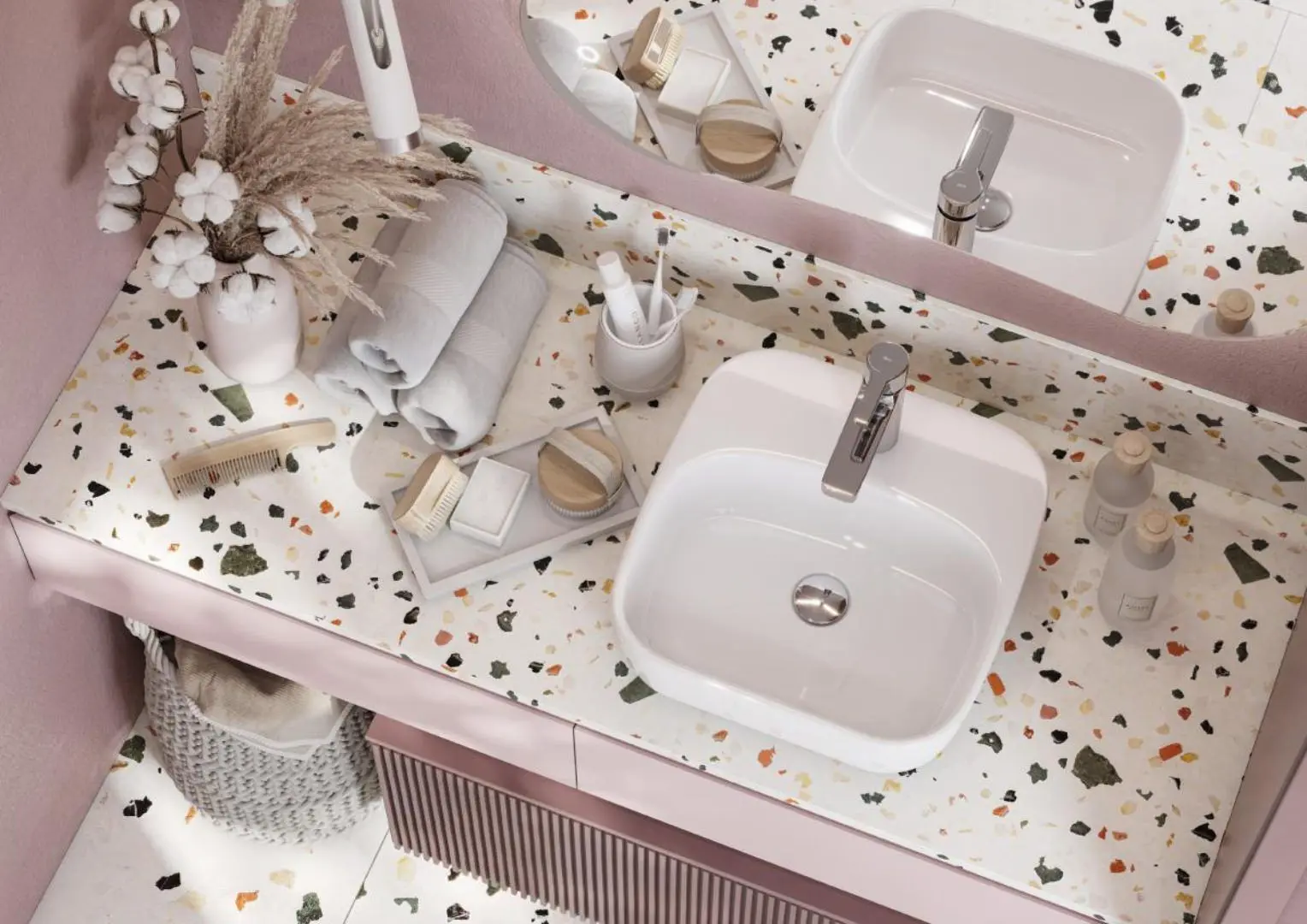 Lavoar Santek Odri 420x420 (White) - 3