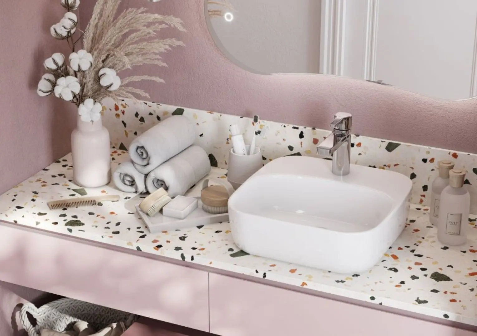 Lavoar Santek Odri 420x420 (White) - 4