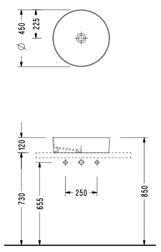 Lavoar Serel Slimline 9503 (White)