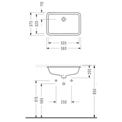 Умывальник Serel Star 0561 (White) Thumb
