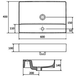 Умывальник Stolkar Elan 60 (White) Thumb