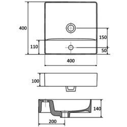 Умывальник Stolkar Vea 49 (White) Thumb