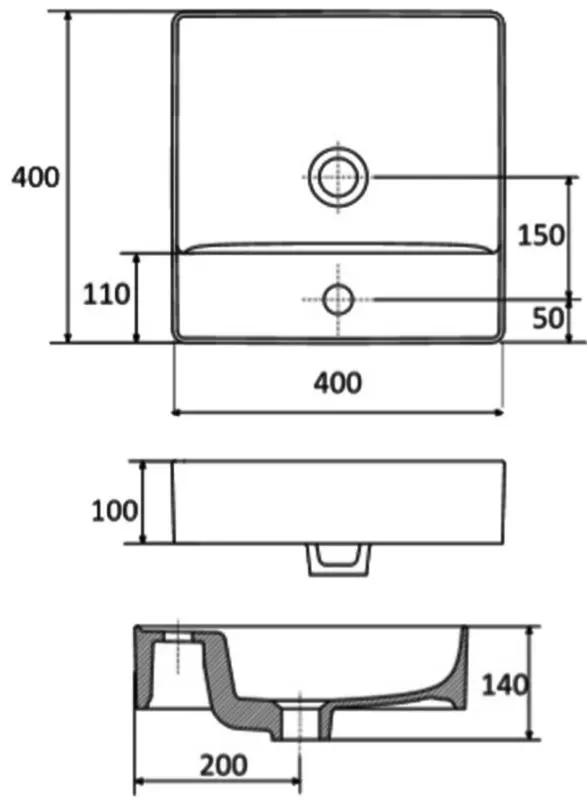 Умывальник Stolkar Vea 49 (White) - 2