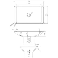 Умывальник Volle Solid Surface 13-40-859 (White) Thumb