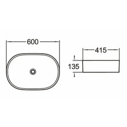 Умывальник Volle Vis 1301.005010 (Anthracite) Thumb