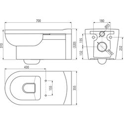 Vas WC suspendat Alcaplast Alca Medic (White) Thumb