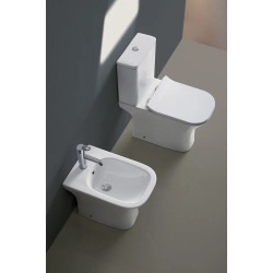 Vas WС compact Azario Fretta AZ-1215A (White) Thumb