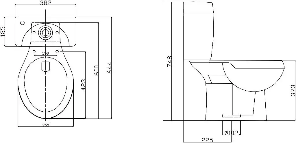 Vas WC OPP 100868126 (White)