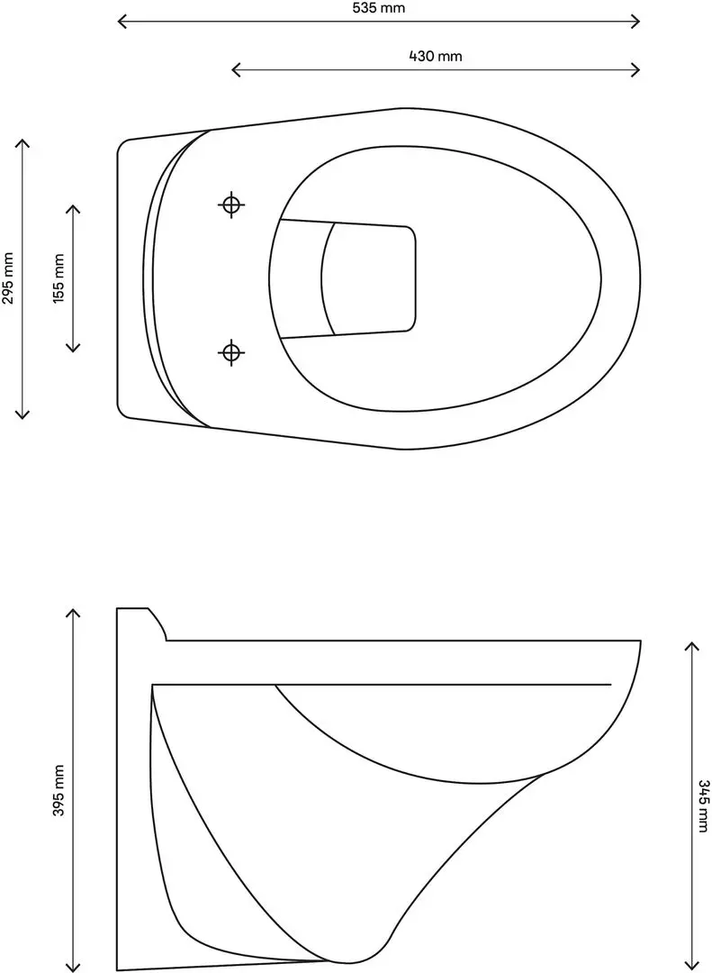 Vas WC suspendat Castorama Arkus MGZ-05 (White)