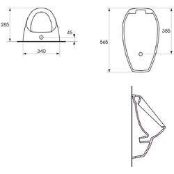 Писсуар Cersanit Apollo A101 K11-0025 (White) Thumb