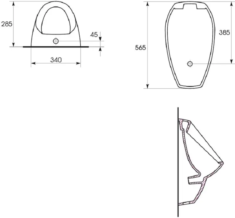 Писсуар Cersanit Apollo A101 K11-0025 (White)