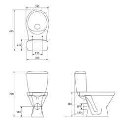 Унитаз Cersanit Cersania (White) Thumb