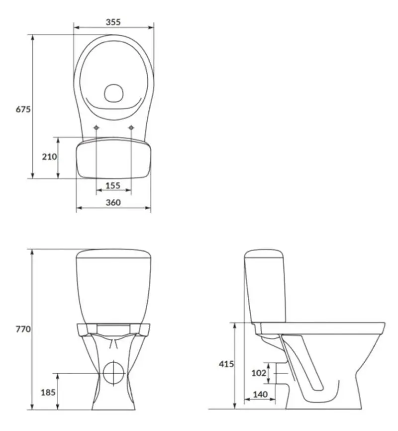 Унитаз Cersanit Cersania (White)