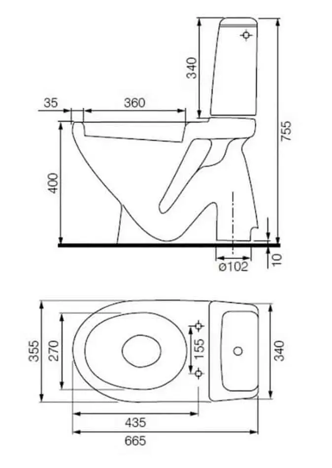 Vas WC Cersanit Eko K07-148 (White)