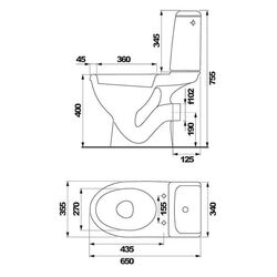 Унитаз Cersanit Eko K07-160 (White) Thumb