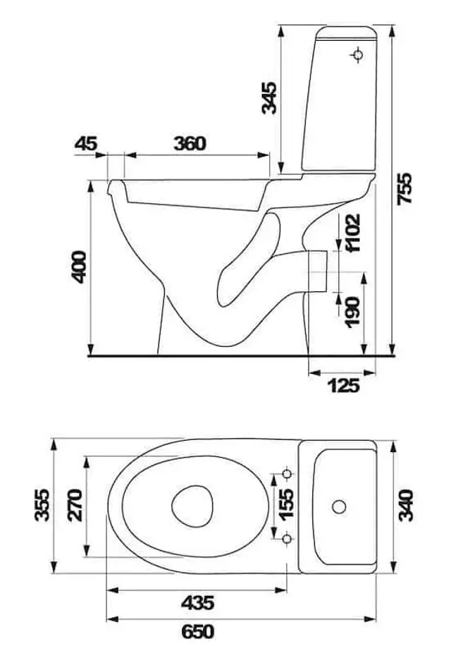 Унитаз Cersanit Eko K07-160 (White)