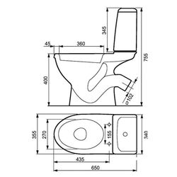 Унитаз Cersanit Eko K07-167 (White) Thumb