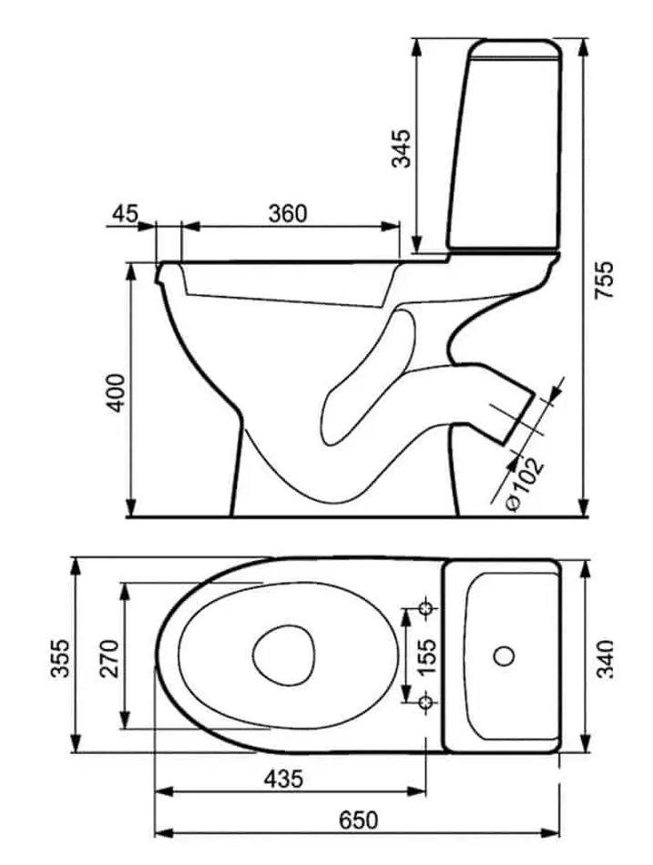 Унитаз Cersanit Eko K07-167 (White)