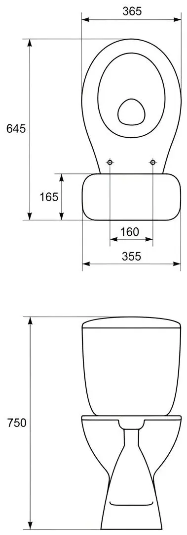 Унитаз Cersanit Eko NEW 110205 (White)