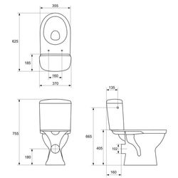 Vas WC Cersanit Merida New (White) Thumb