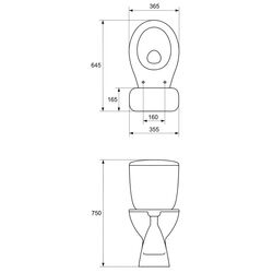 Унитаз Cersanit Mito President NEW 110204 (White) Thumb